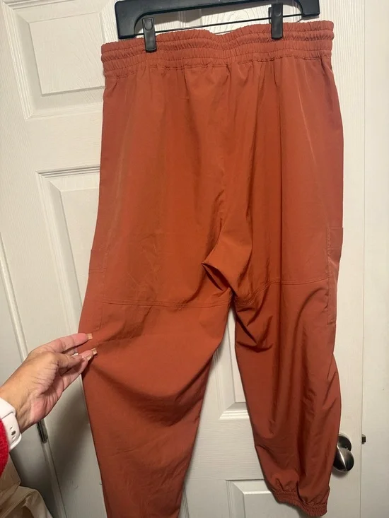 Men's Rust Drawstring Jogger Pants - Picture 7 of 7
